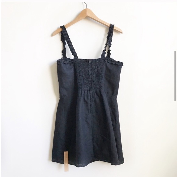 NWT Reformation Janie Linen Mini Dress - Picture 5 of 8